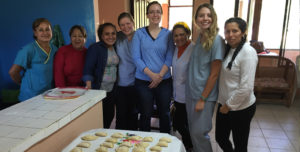 Clinic staff and volunteers together